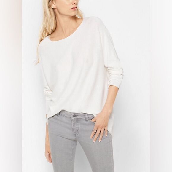 Michael Kors‎ NWT Waffle Knit Cream High Low Sweater Size Medium Lightweight - Picture 1 of 6